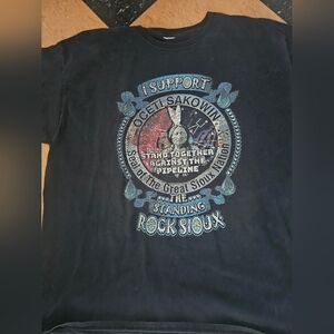XL Pipeline Protest Shirt Size IXL Mens Standing Rock SIOUX